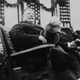 President Taft (left) sits with Oakland Mayor Frank K. Mott in 1911. (Photo: PhotoQuest/Getty Images)